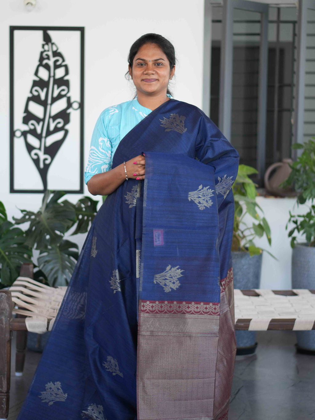 Jute Tussar Sarees Woven Elegance / SKU203 – 18