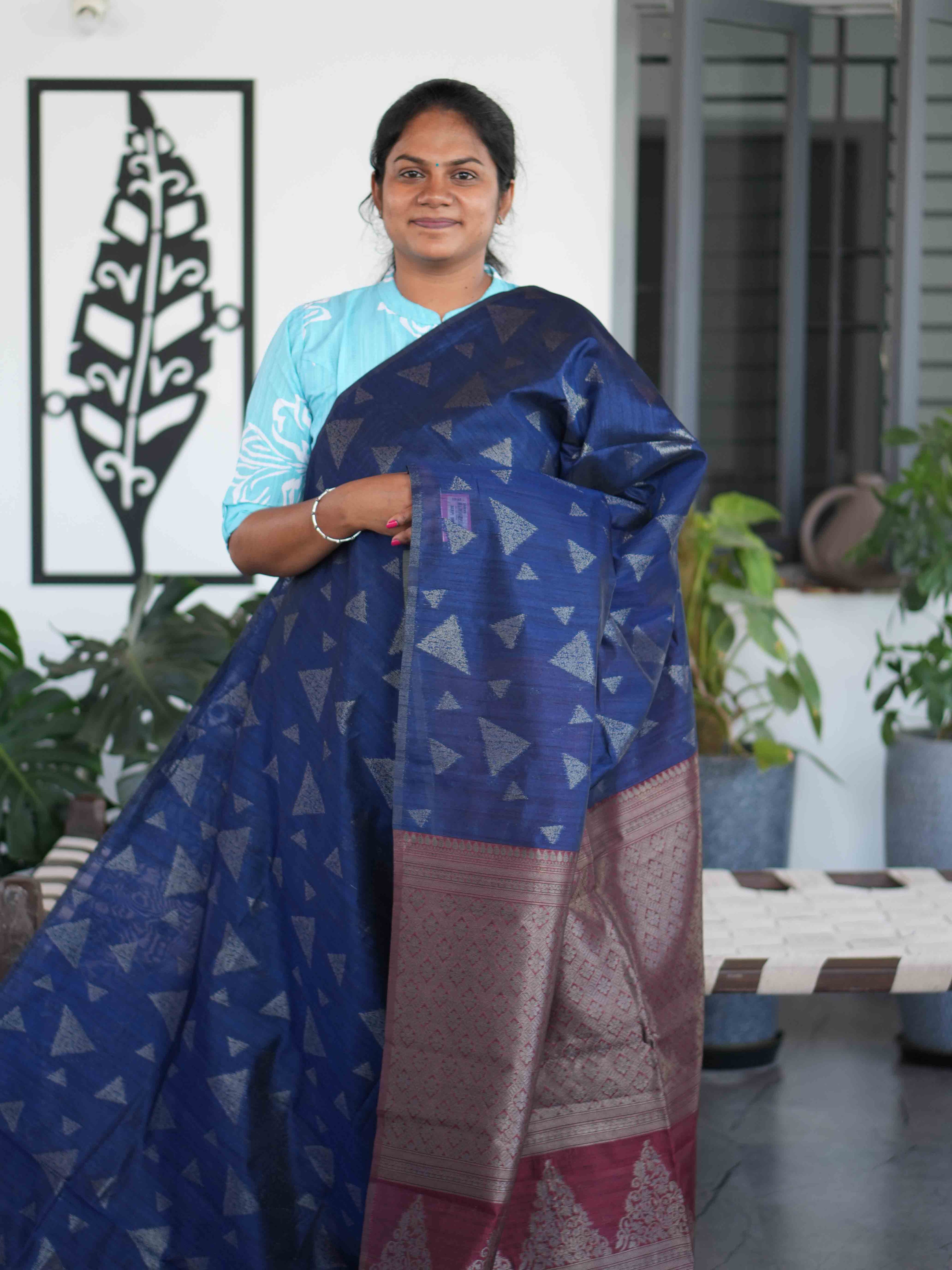 Jute Tussar Sarees Regal Texture / SKU203 – 16