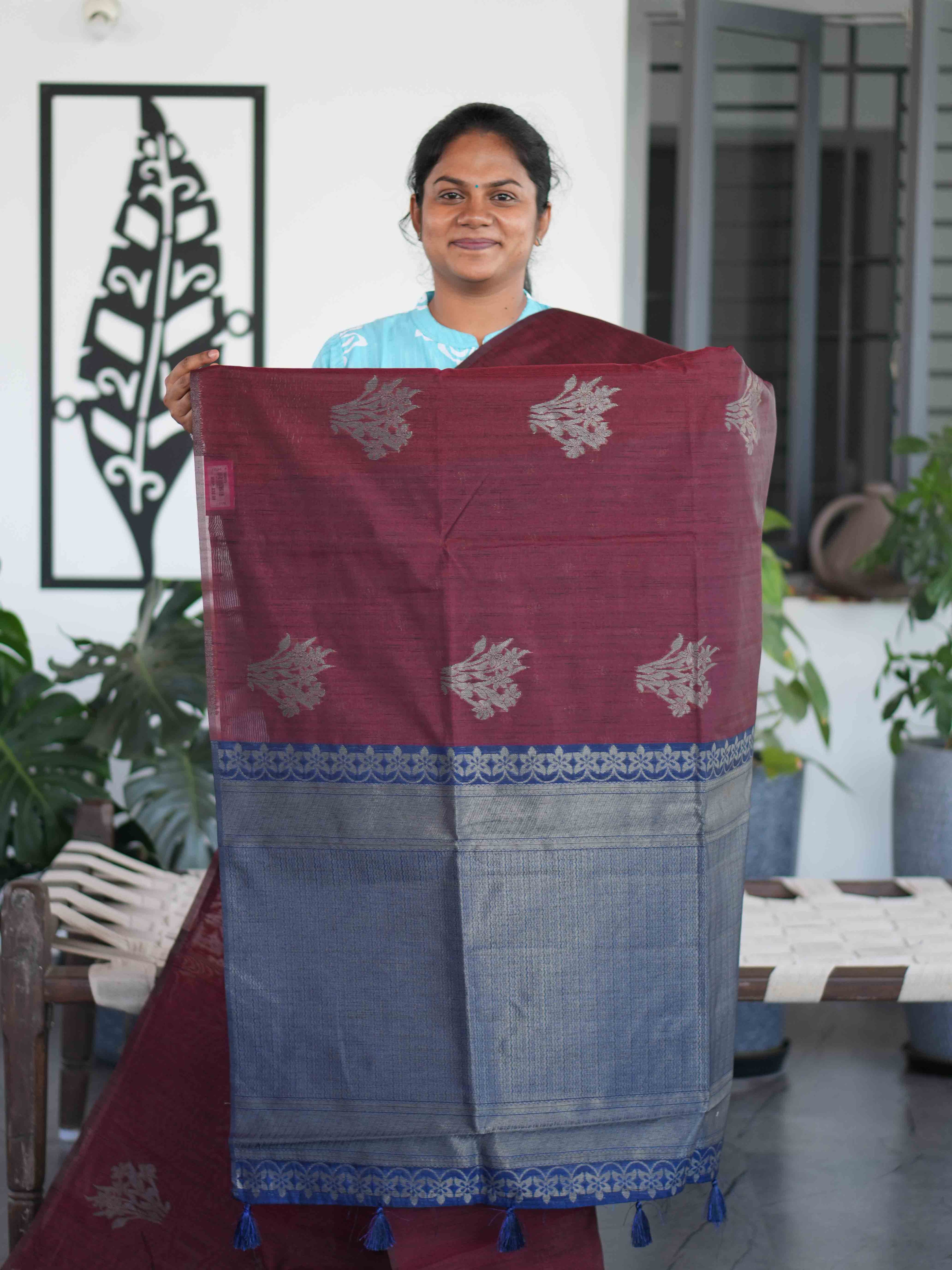 Jute Tussar Sarees Rustic Charm / SKU203 – 7