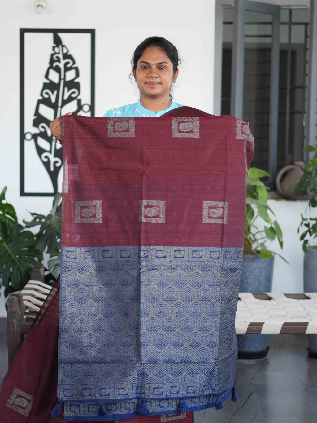 Jute Tussar Sarees Natural Weave / SKU203 – 9