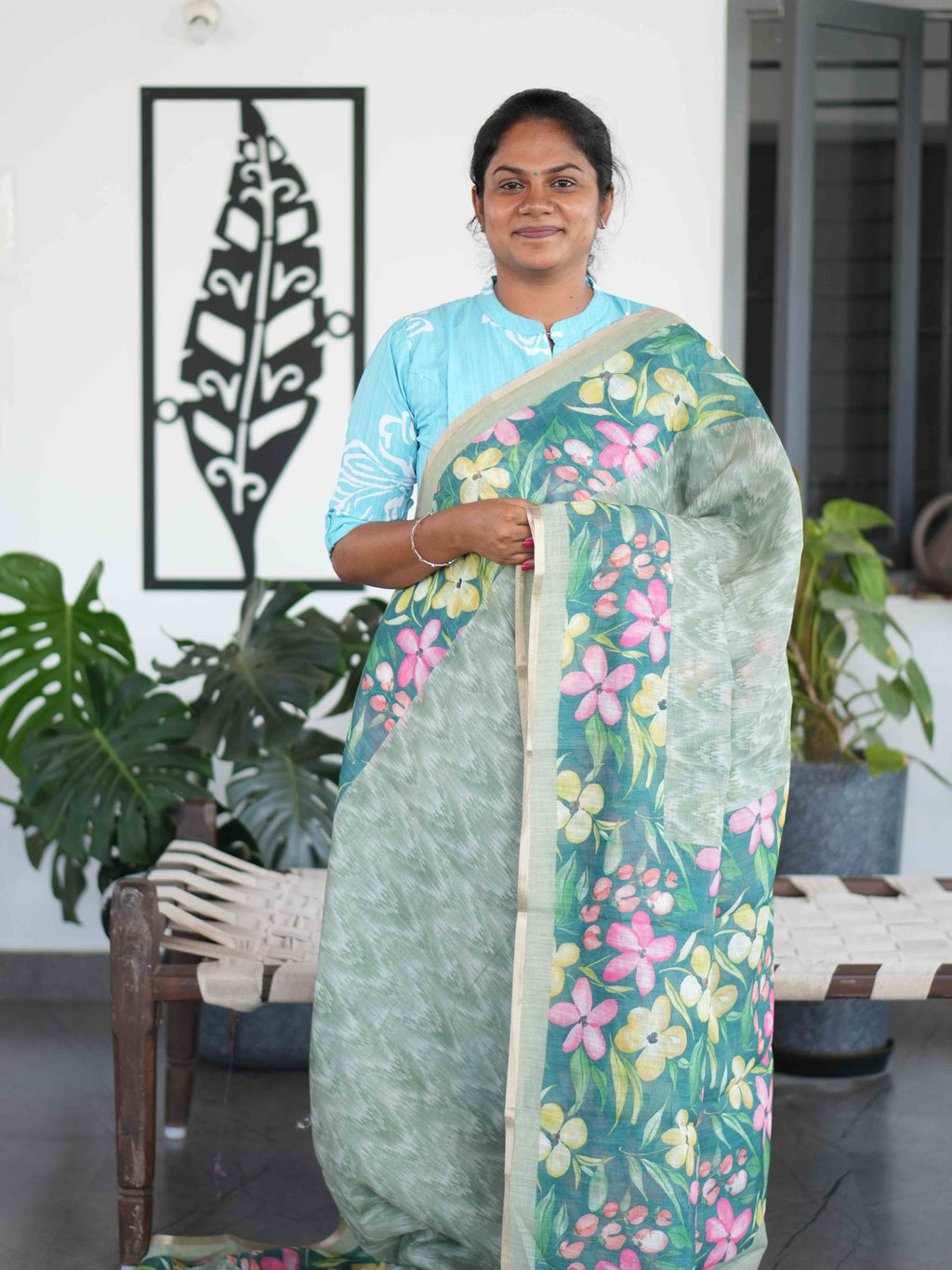 Linen Cotton Sarees Classic Breeze / SKU205 – 2