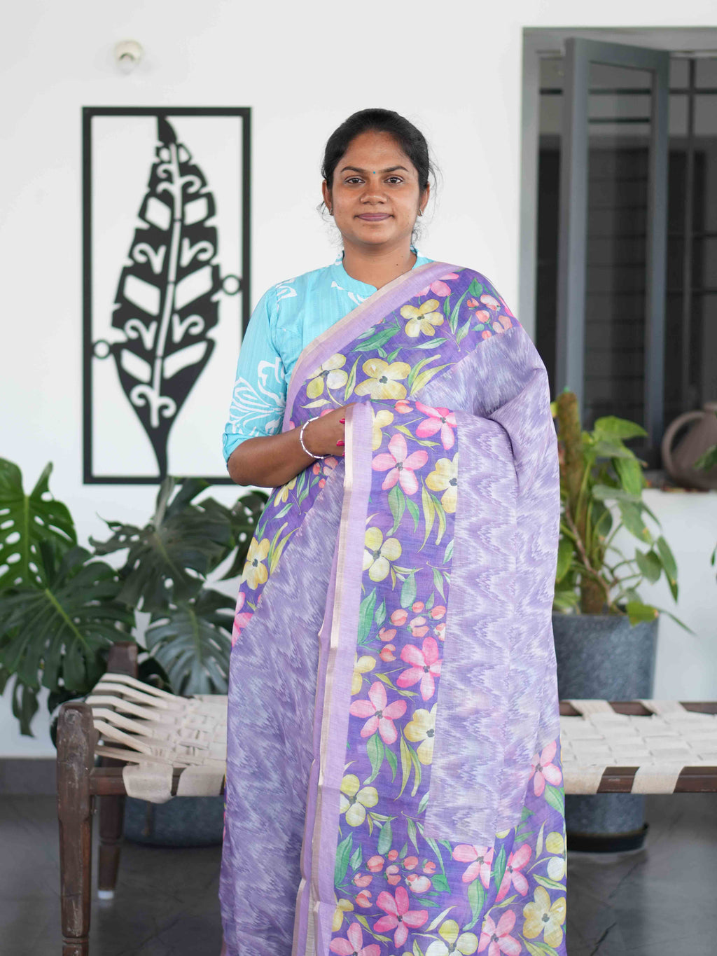 Linen Cotton Sarees Timeless Grace / SKU205 – 5