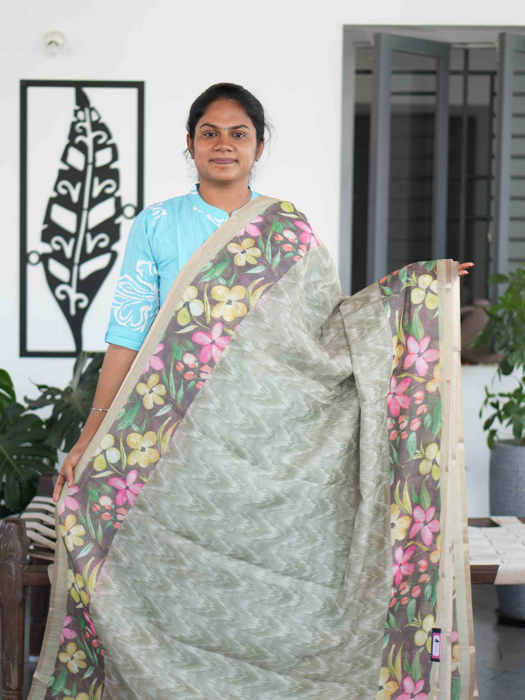 Linen Cotton Sarees Natural Elegance / SKU205 – 6