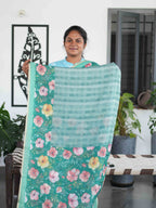 Linen Cotton Sarees Gentle Glow / SKU205 – 10
