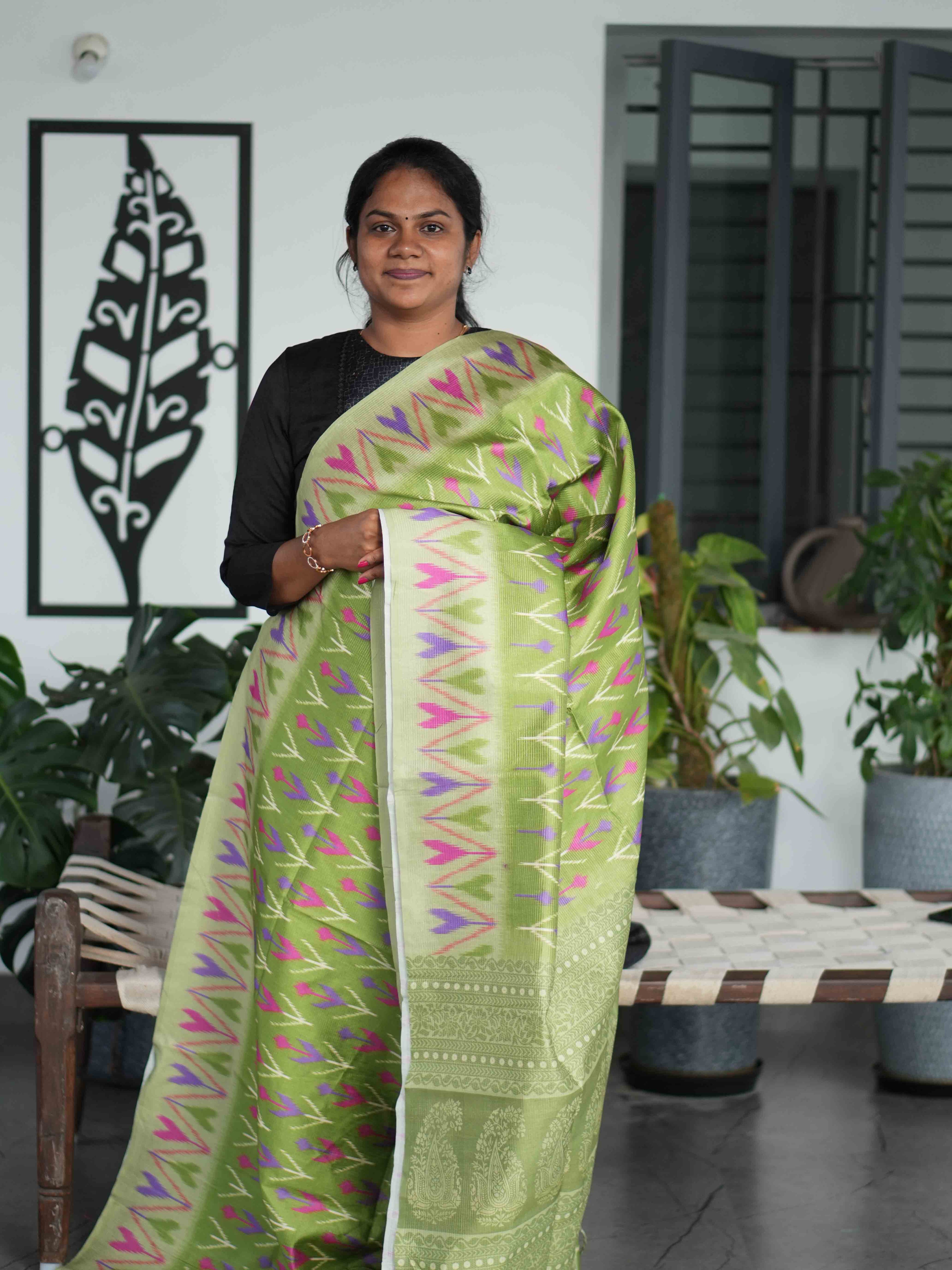Tissue Bhukara Sarees Golden Weave / SKU207 – 12