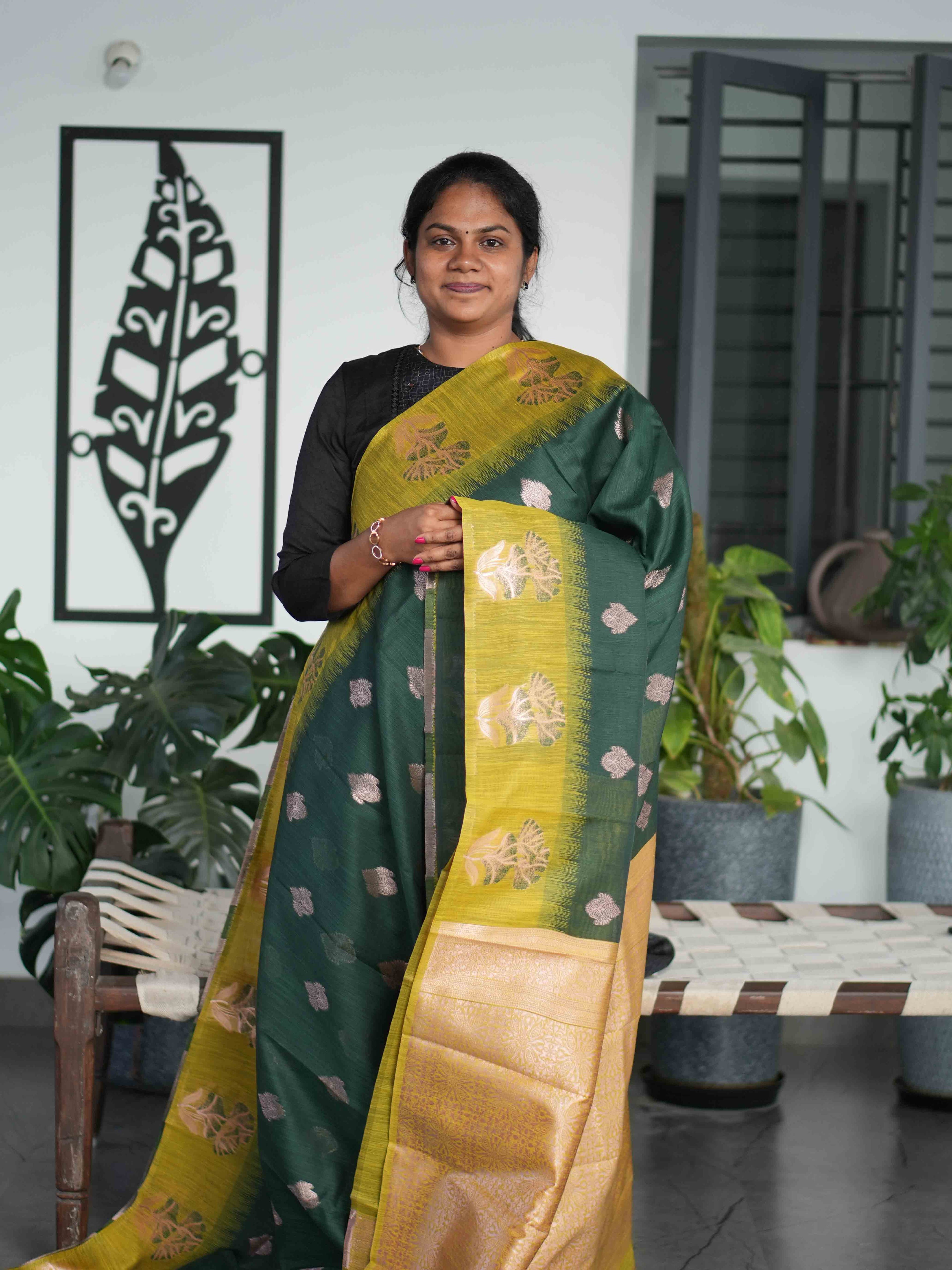 Silk Cotton Sarees Signature Weave / SKU208 – 6