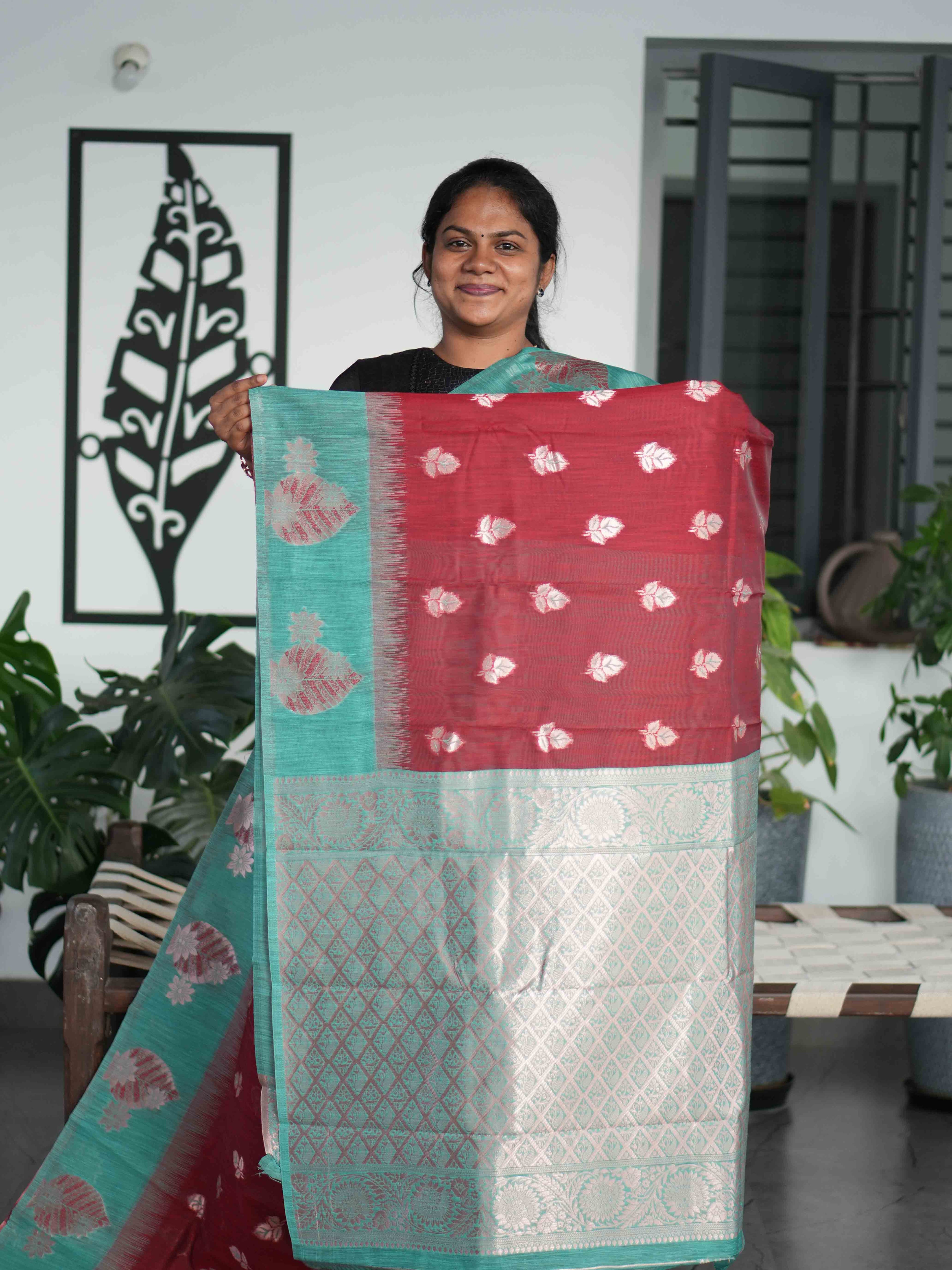 Silk Cotton Sarees Serene Elegance / SKU208 – 11