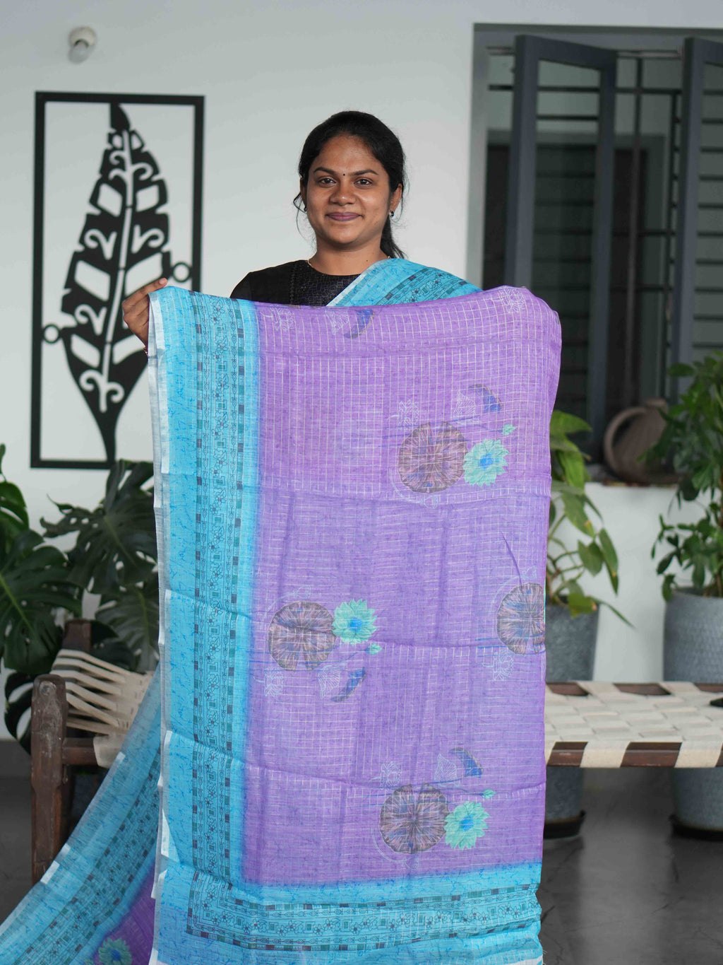 Linen Cotton Sarees Everyday Elegance / SKU209 – 1