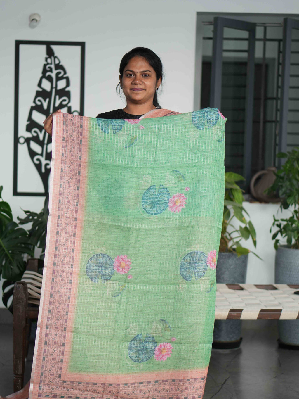Linen Cotton Sarees Heritage Comfort / SKU209 – 3