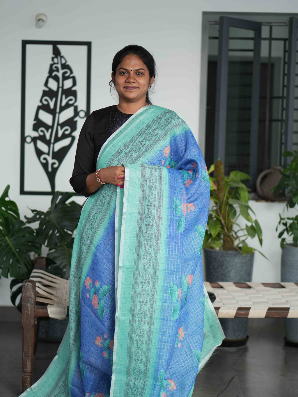 Linen Cotton Sarees Timeless Charm / SKU209 – 5