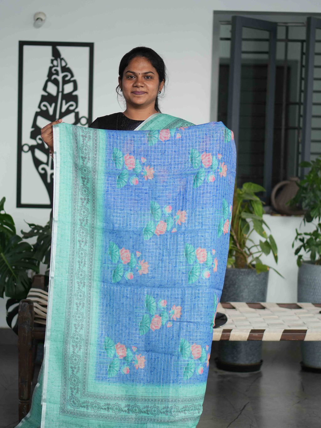 Linen Cotton Sarees Timeless Charm / SKU209 – 5