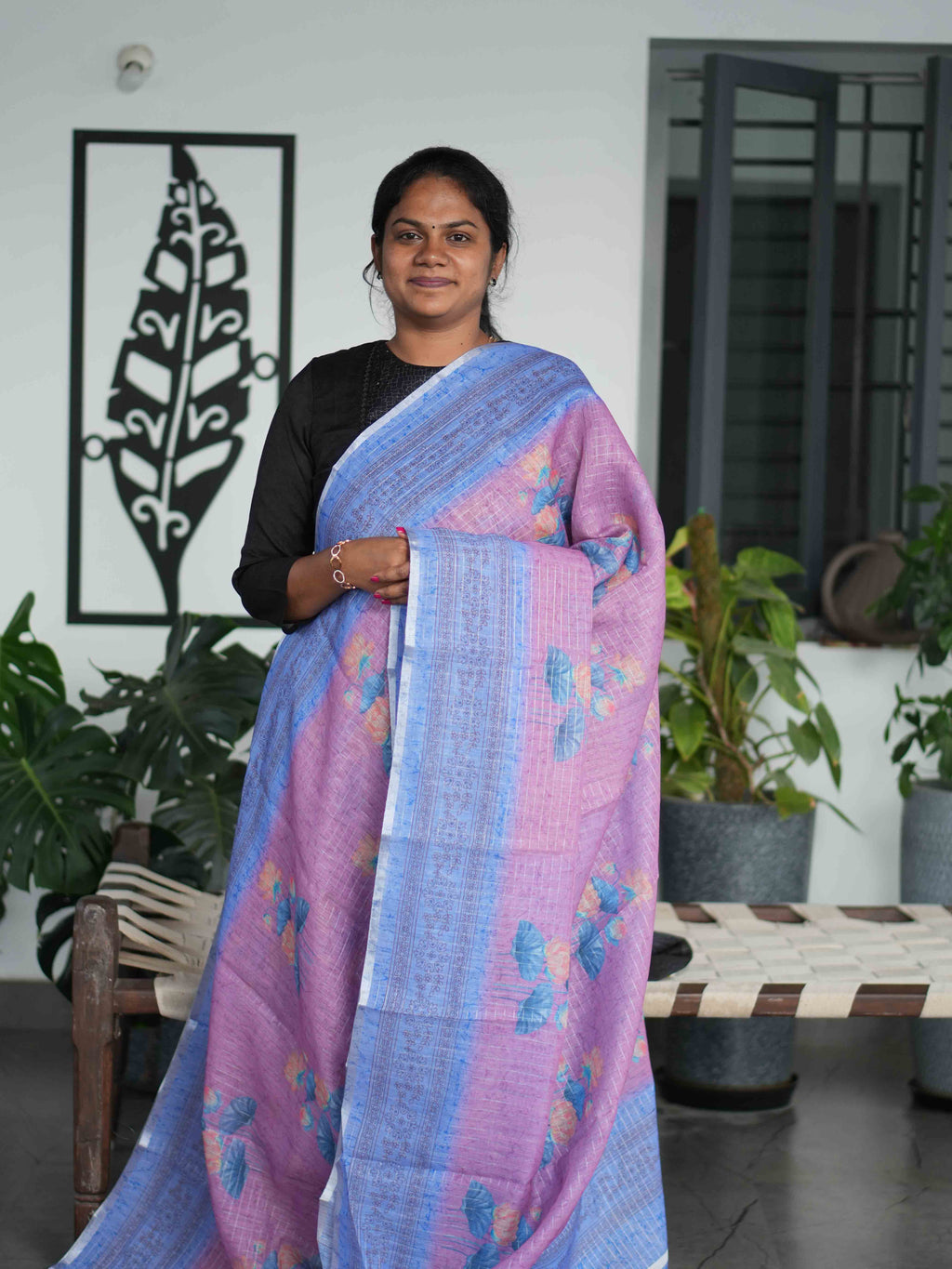 Linen Cotton Sarees Refined Heritage / SKU209 – 6