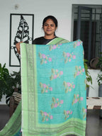 Linen Cotton Sarees Elegant Harmony / SKU209 – 7