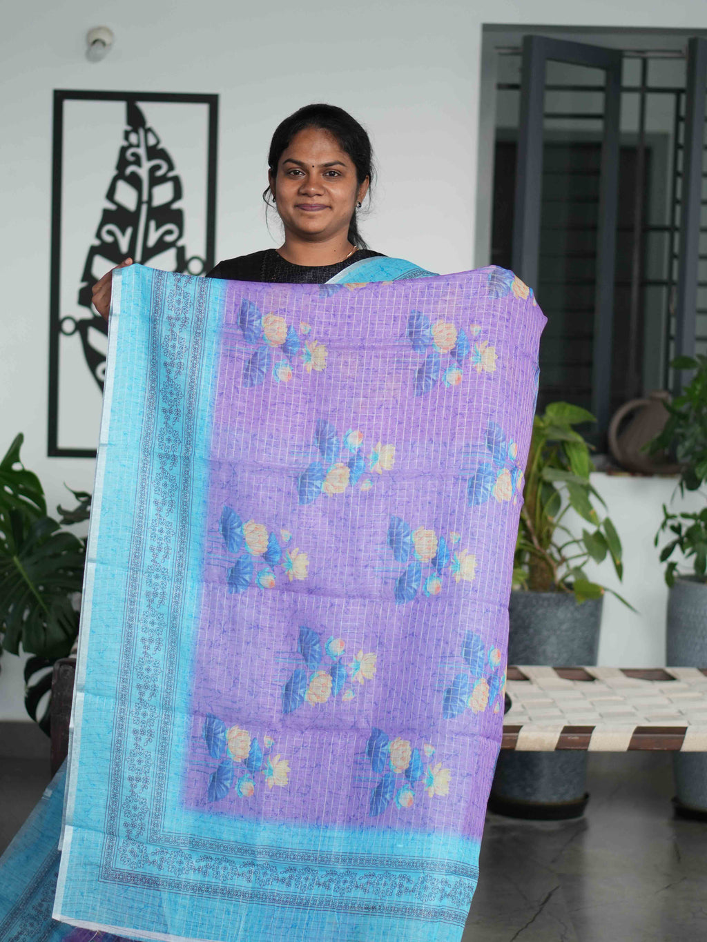 Linen Cotton Sarees Serene Style / SKU209 – 8