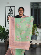 Linen Cotton Sarees Natural Grace / SKU209 – 9