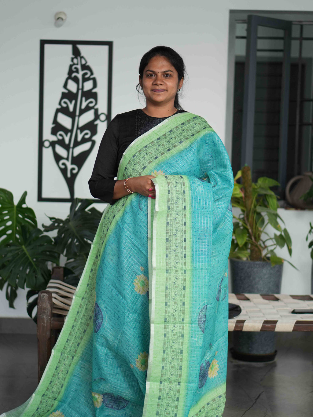 Linen Cotton Sarees Woven Grace / SKU209 – 11