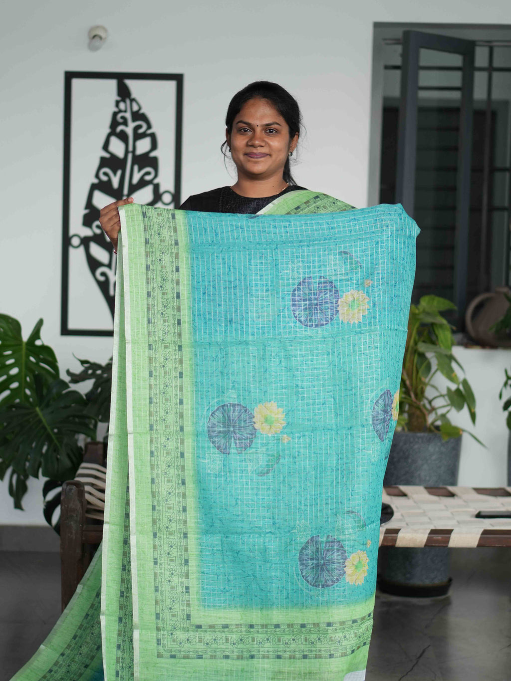 Linen Cotton Sarees Woven Grace / SKU209 – 11