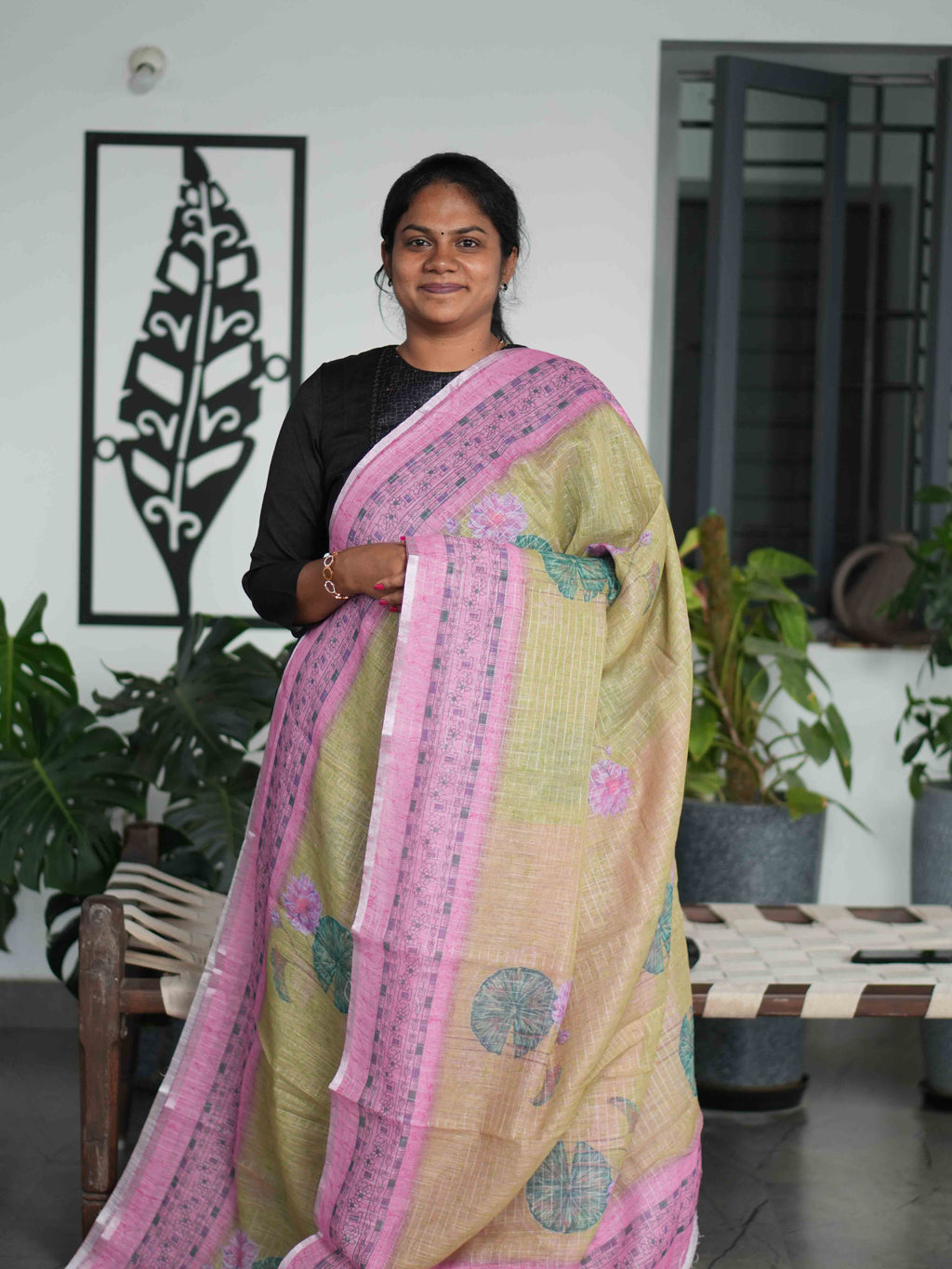 Linen Cotton Sarees Modern Heritage / SKU209 – 12