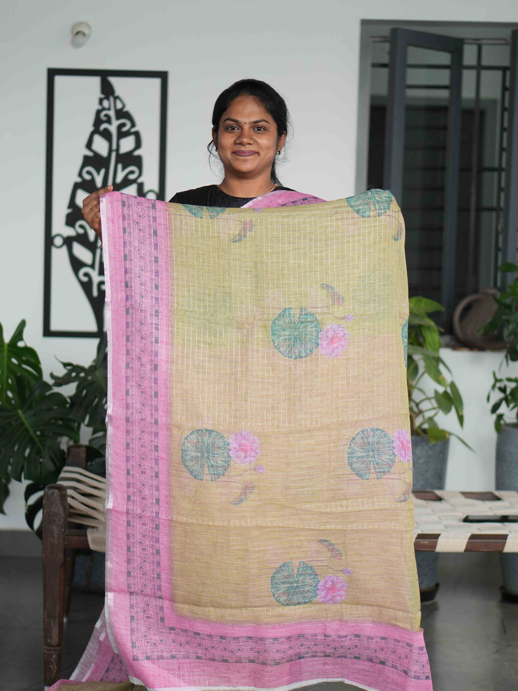 Linen Cotton Sarees Modern Heritage / SKU209 – 12