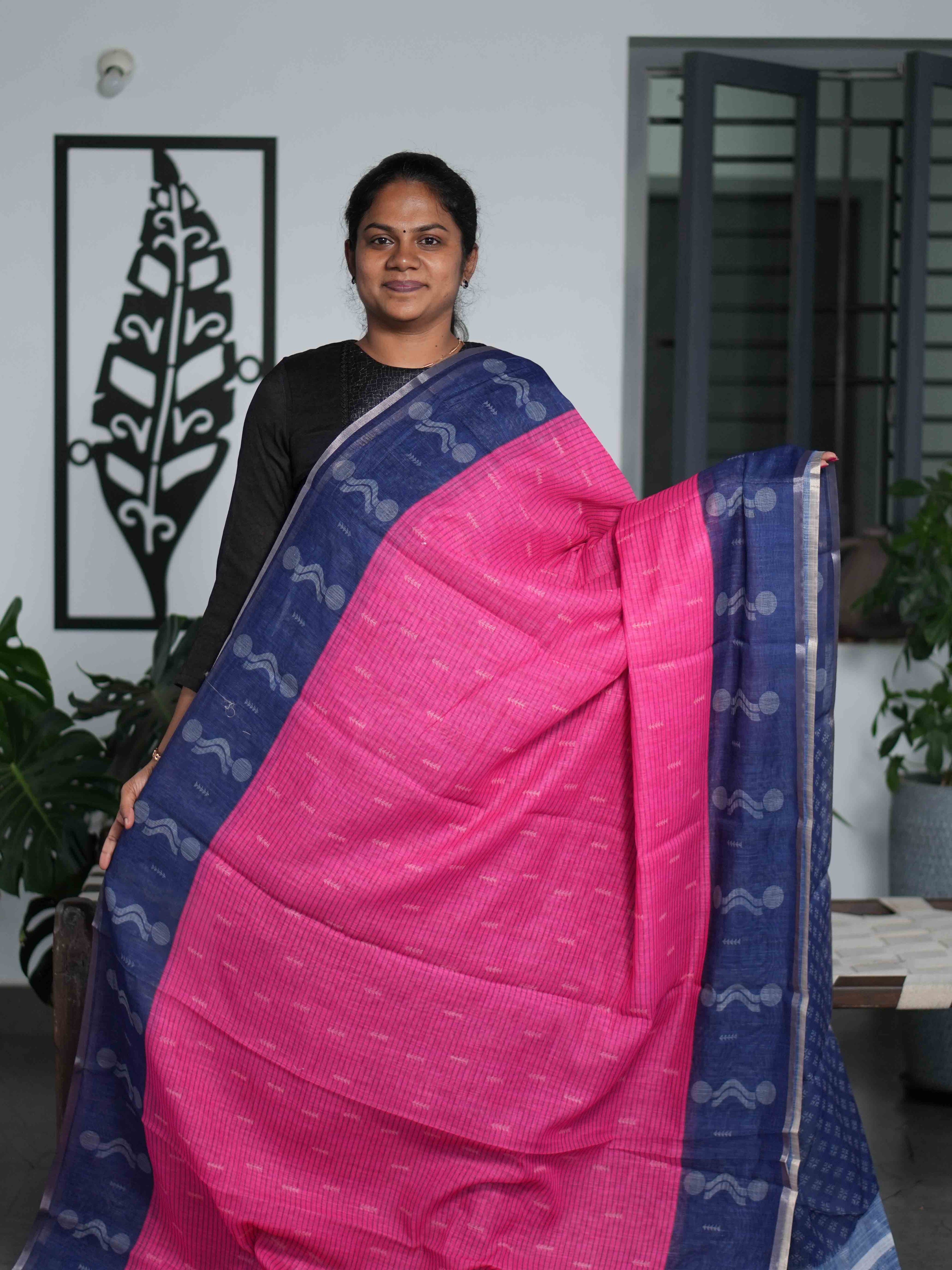 Linen Cotton Sarees Classic Comfort / SKU211 – 6