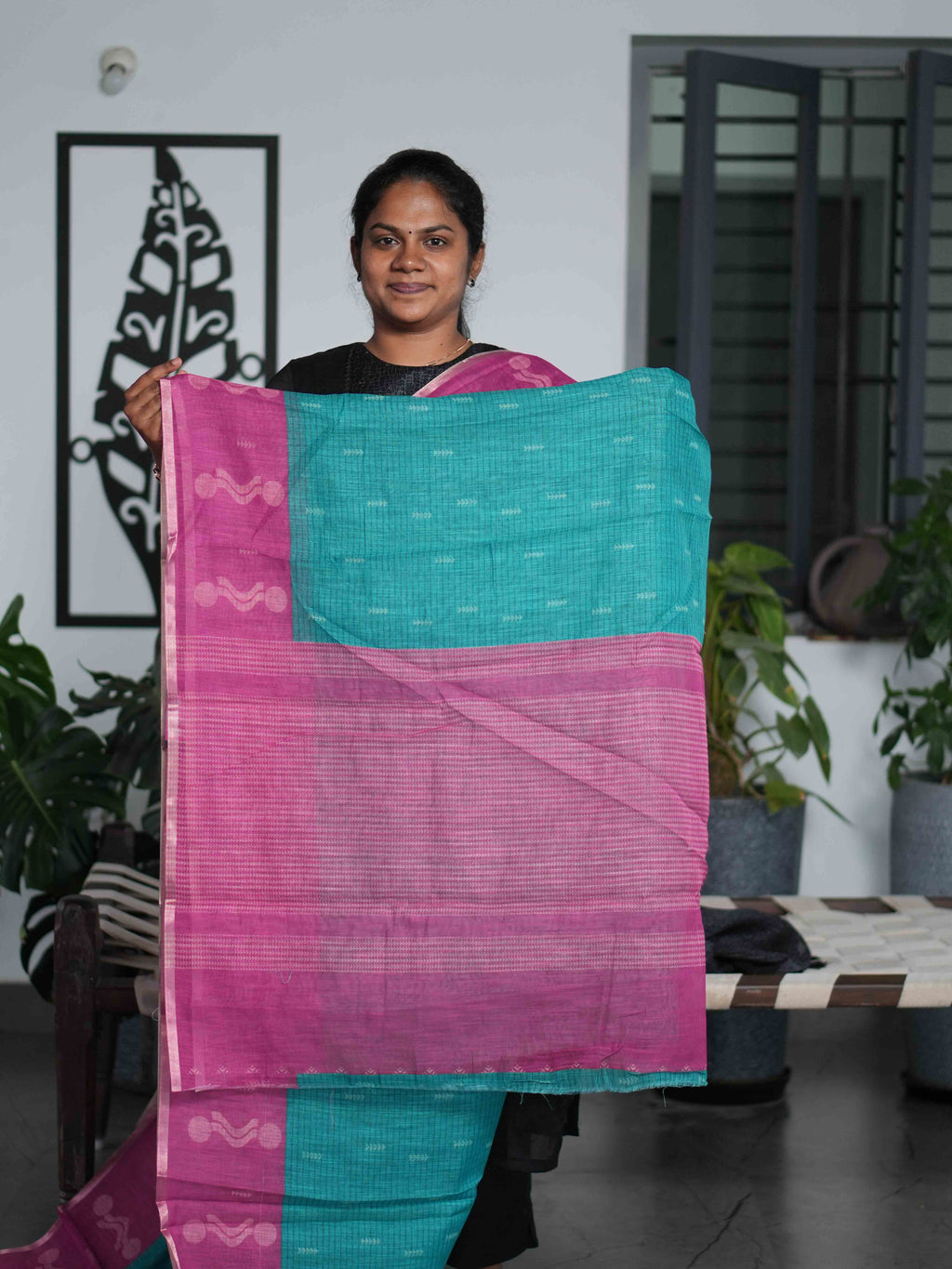 Linen Cotton Sarees Woven Elegance / SKU211 – 7