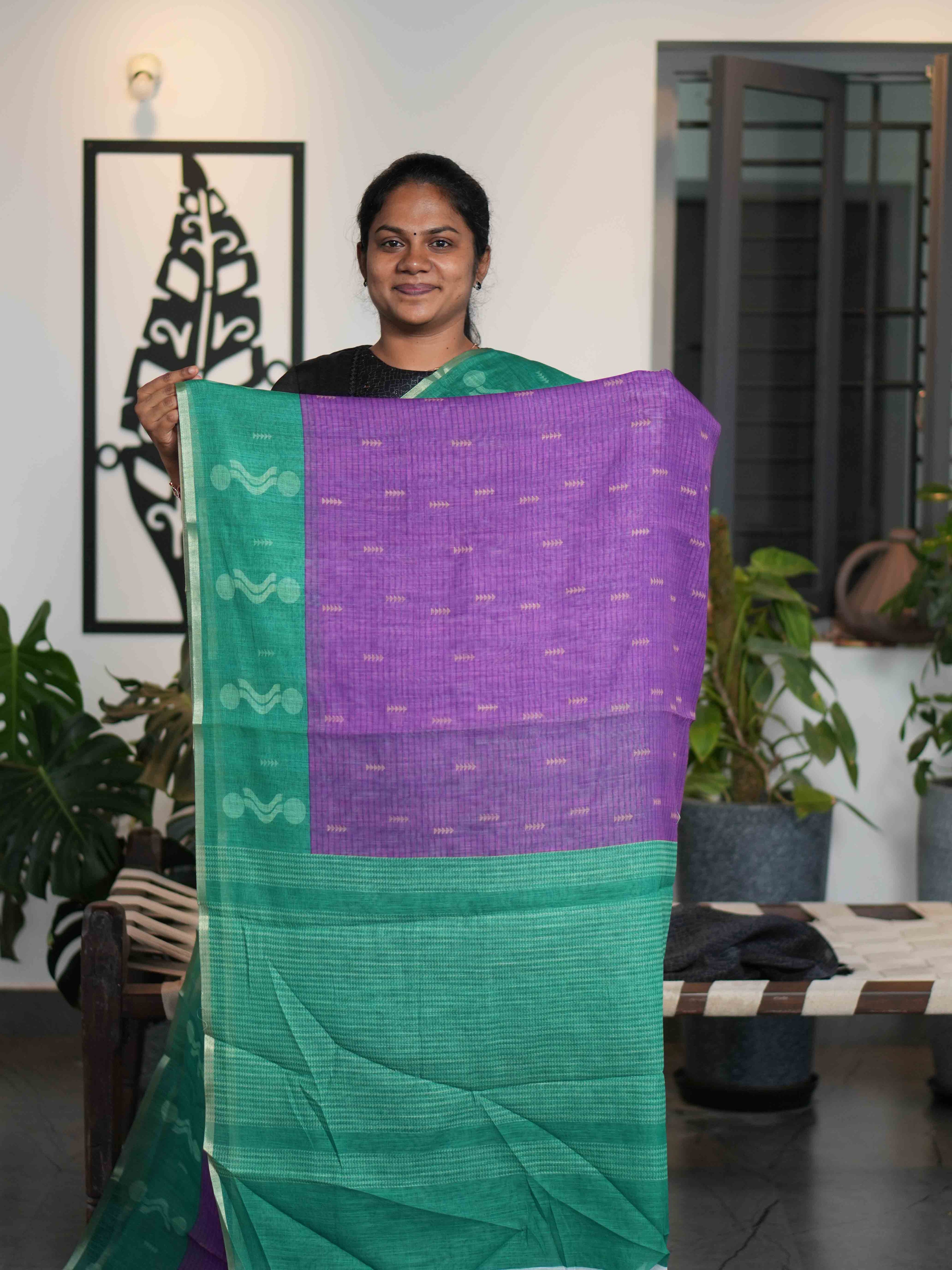 Linen Cotton Sarees Timeless Breeze / SKU211 – 10
