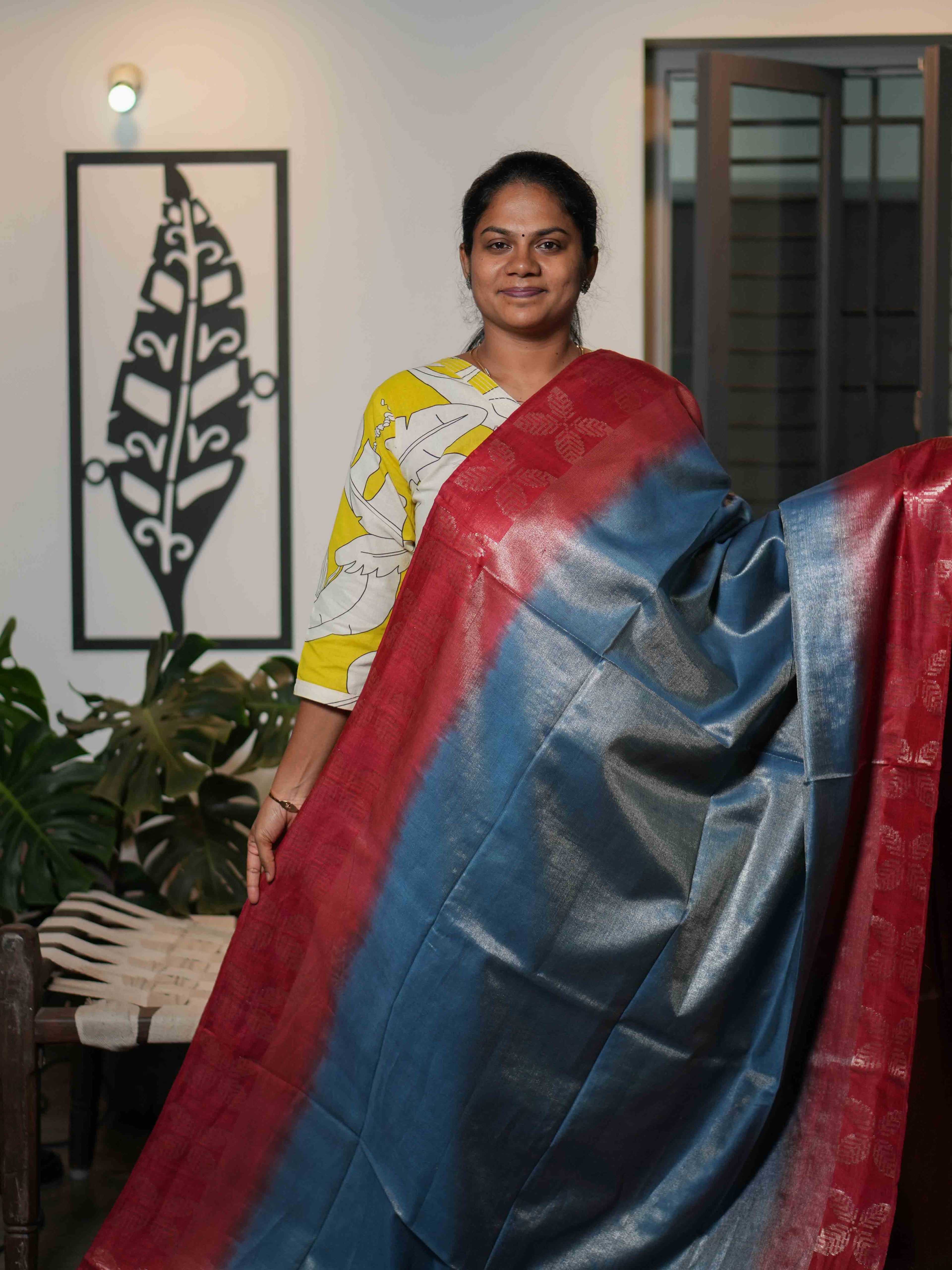 Tissue Staple Sarees Heritage Glow / SKU212 – 7