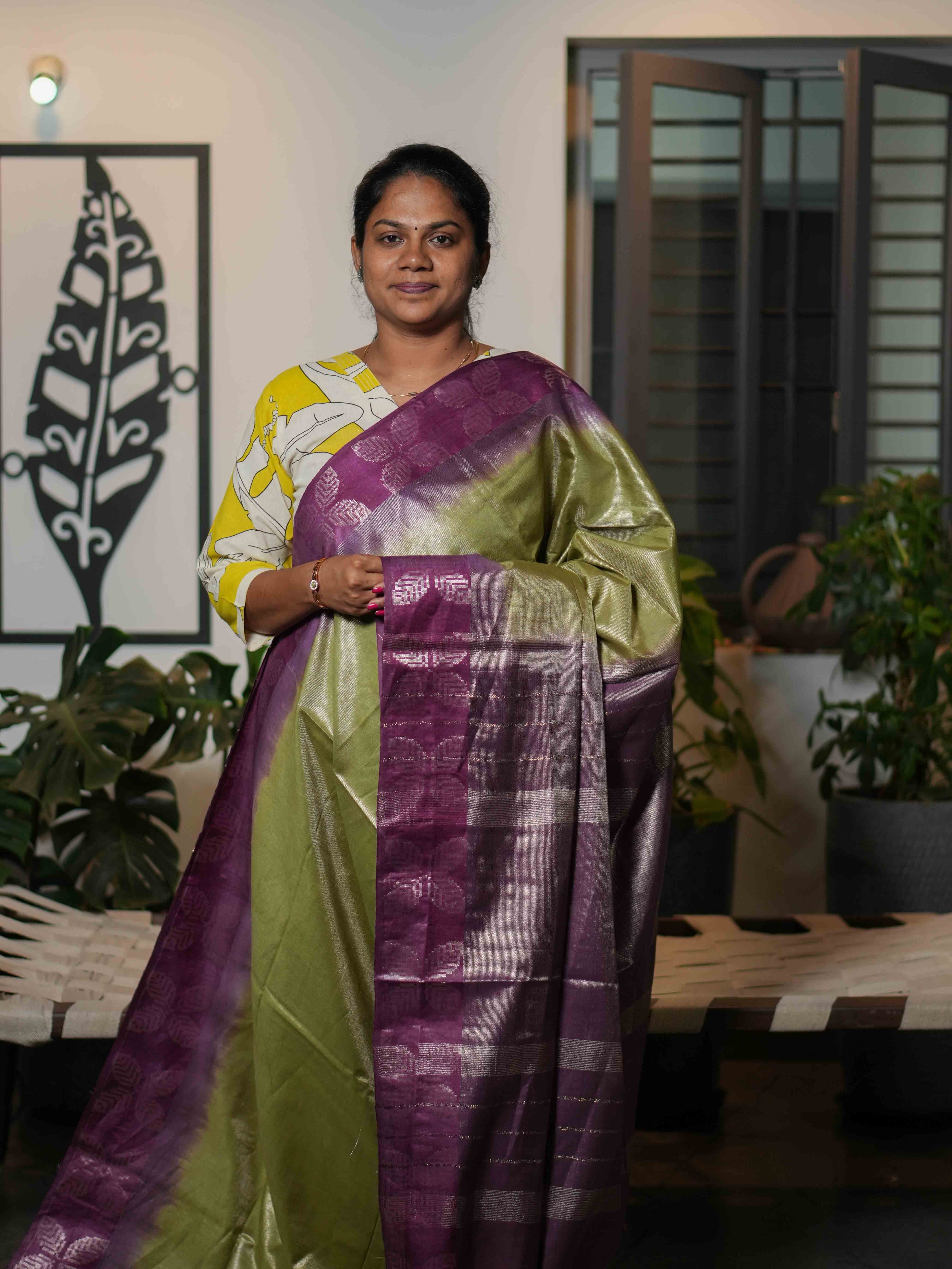 Tissue Staple Sarees Majestic Weave / SKU212 – 15