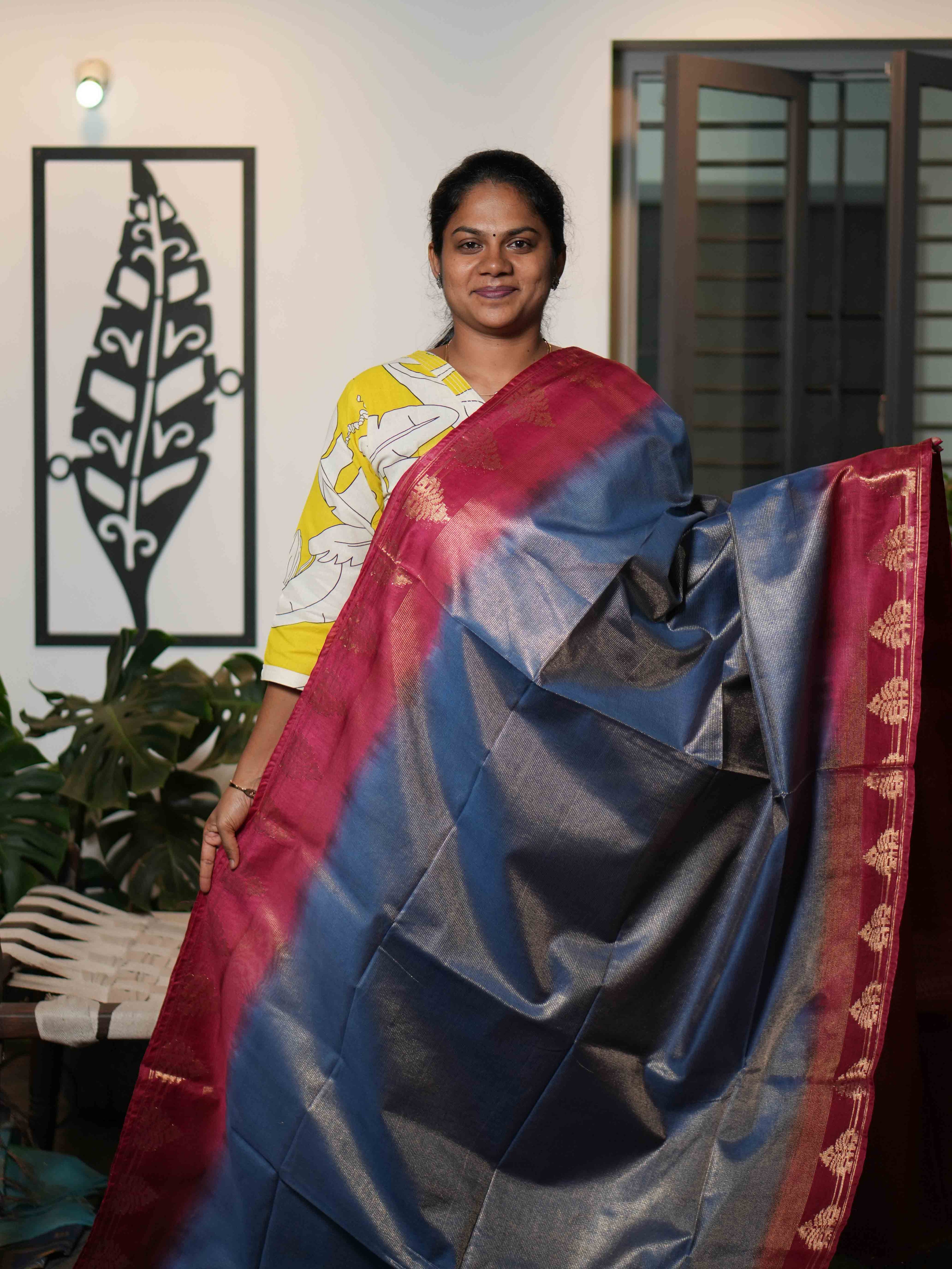 Tissue Staple Sarees Golden Heritage / SKU212 – 20