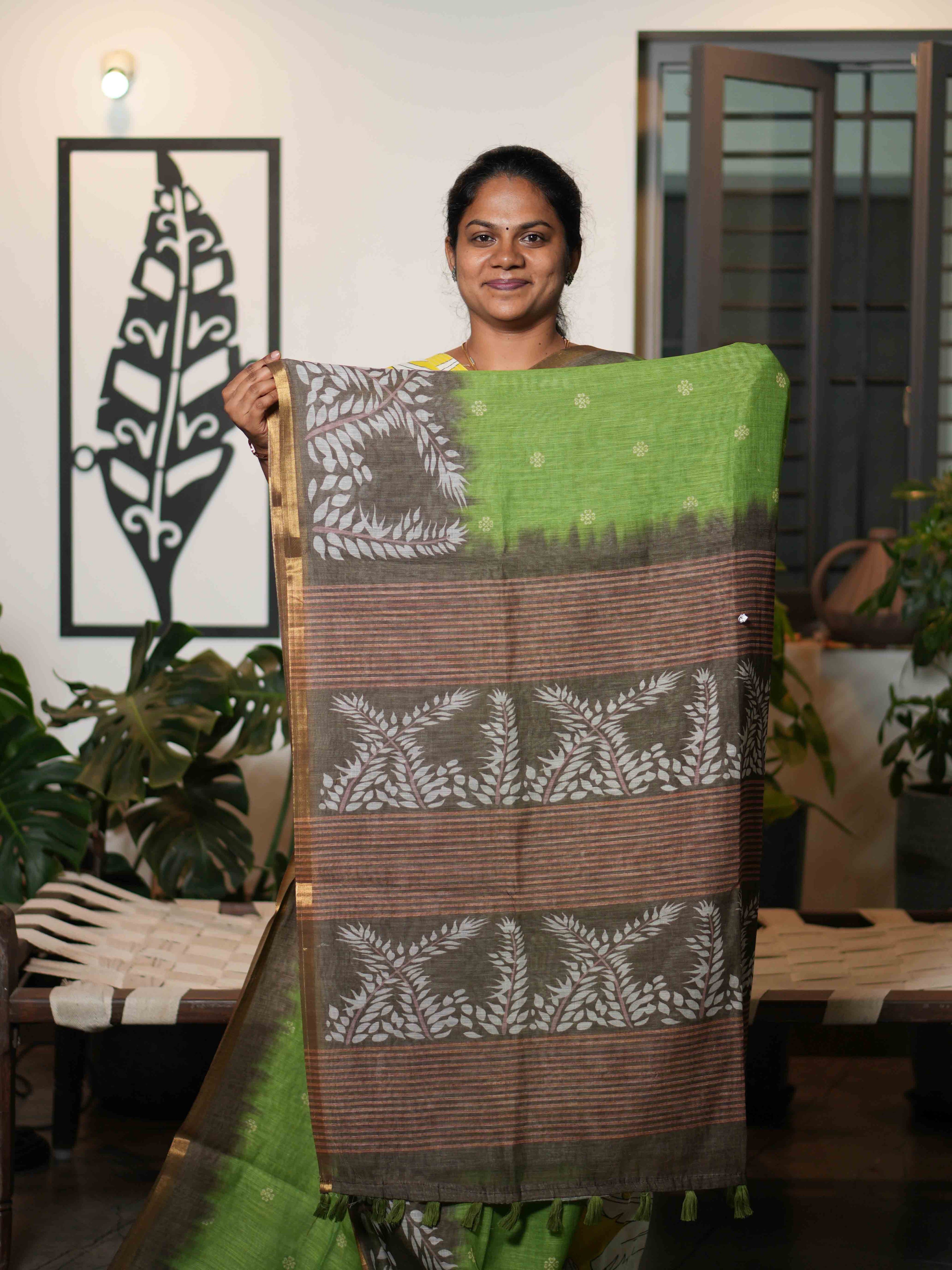 Linen Cotton Sarees Classic Breeze / SKU215 – 10
