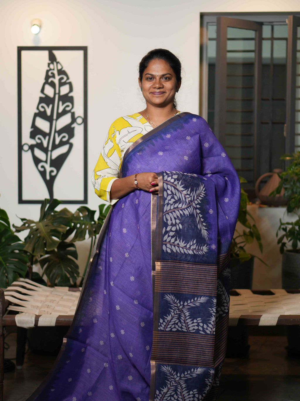 Linen Cotton Sarees Natural Grace / SKU215 – 11