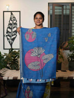 Linen Cotton Sarees Heritage Weave / SKU215 – 6