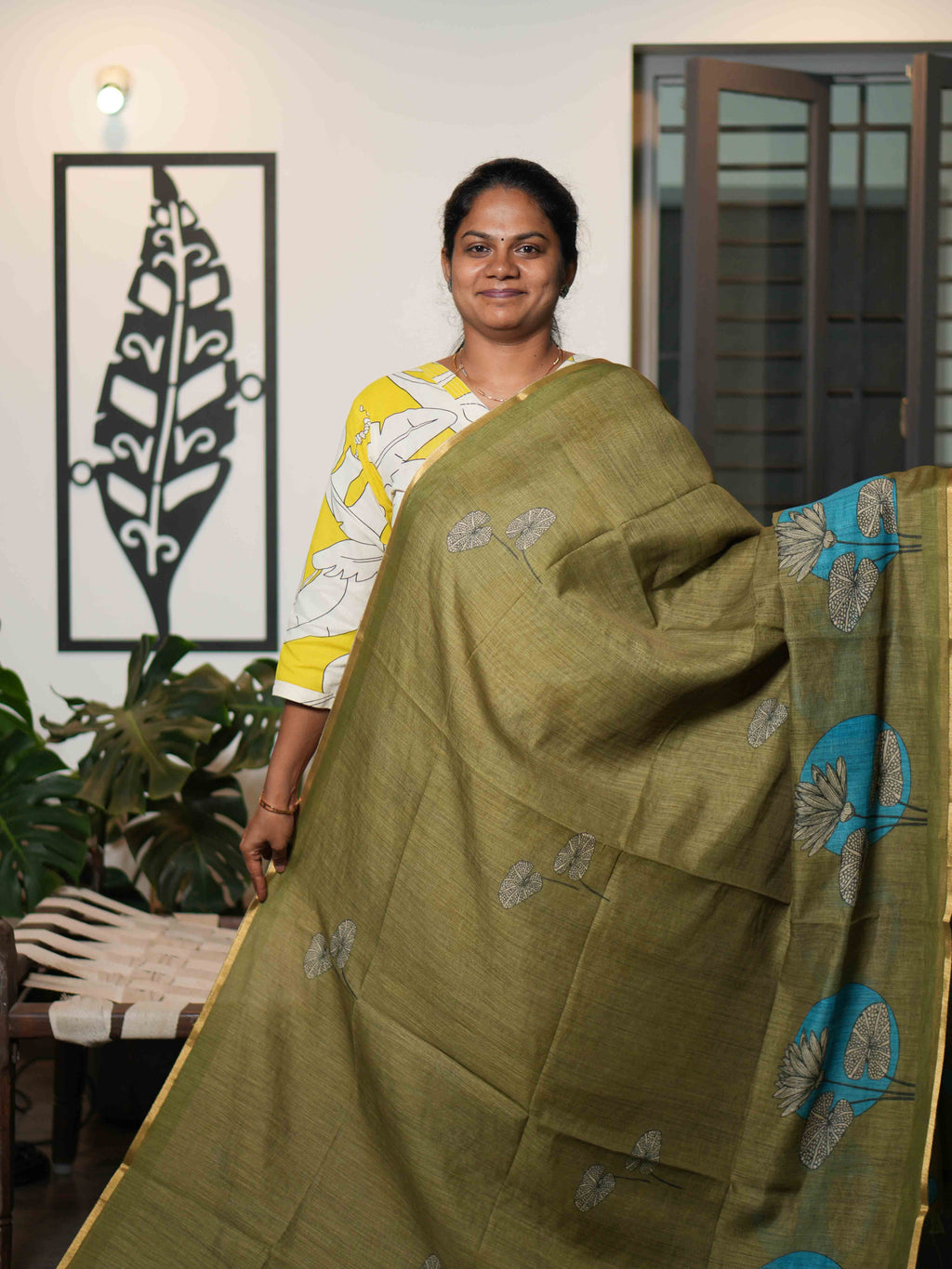 Linen Cotton Sarees Natural Charm / SKU215 – 7