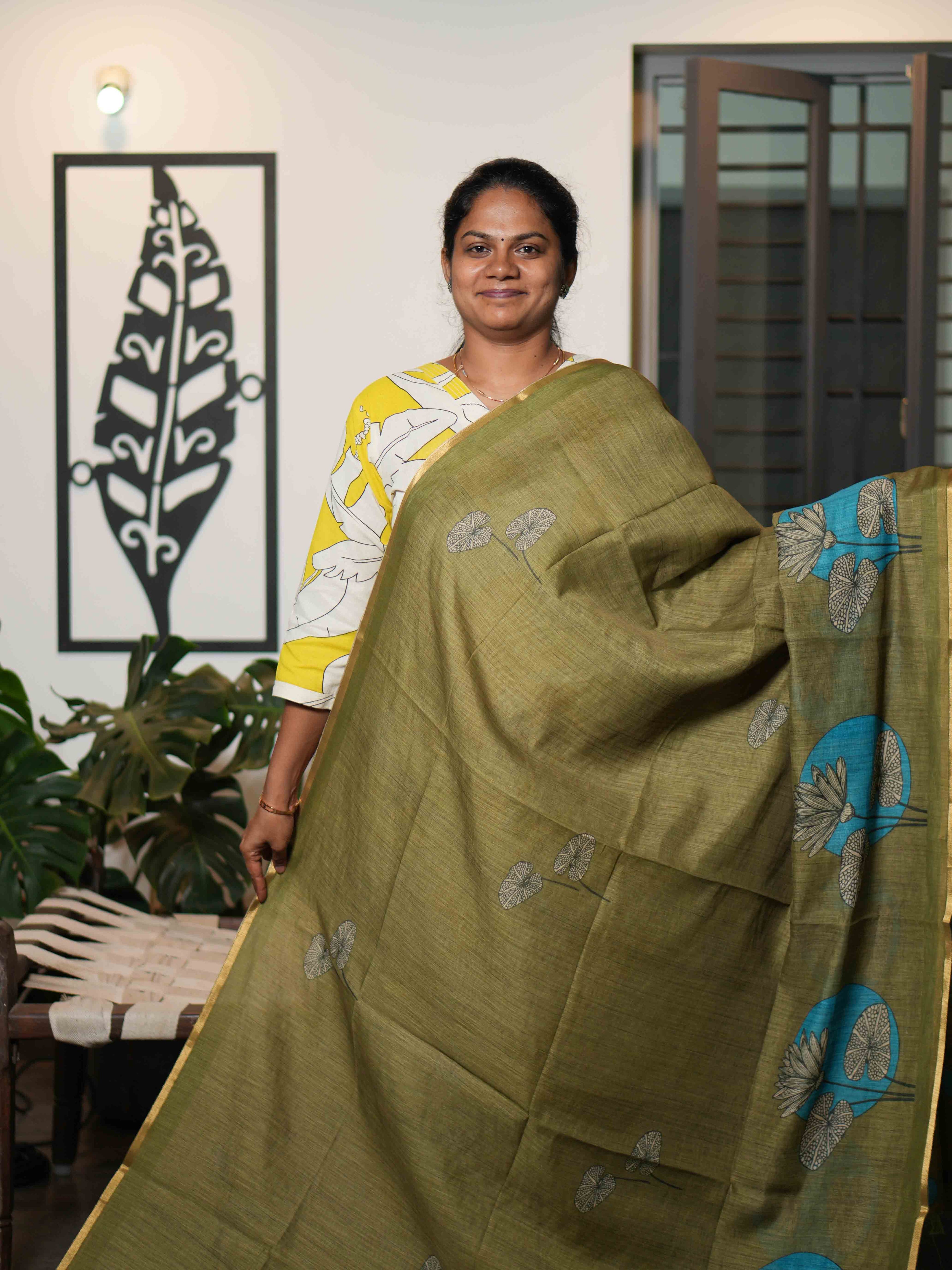 Linen Cotton Sarees Natural Charm / SKU215 – 7