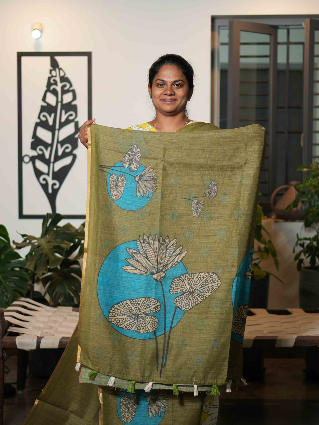 Linen Cotton Sarees Natural Charm / SKU215 – 7