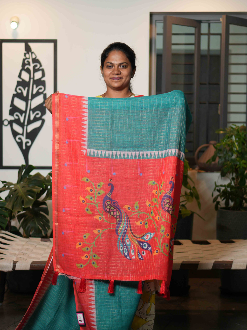 Linen Cotton Sarees Classic Comfort / SKU215 – 2