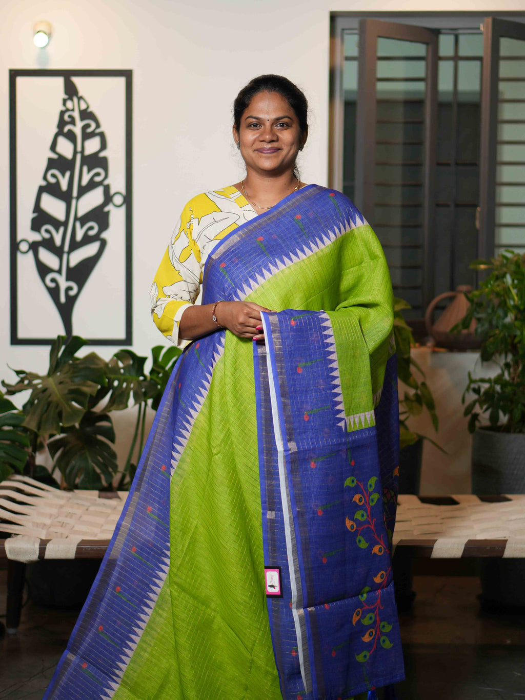 Linen Cotton Sarees Timeless Harmony / SKU215 – 4