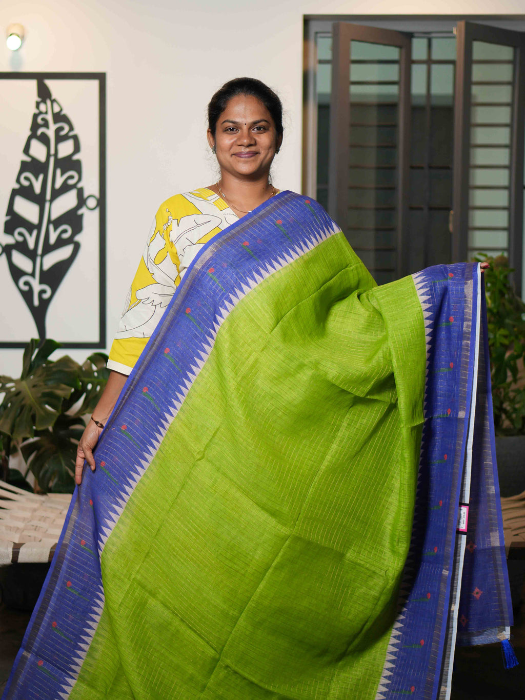 Linen Cotton Sarees Timeless Harmony / SKU215 – 4