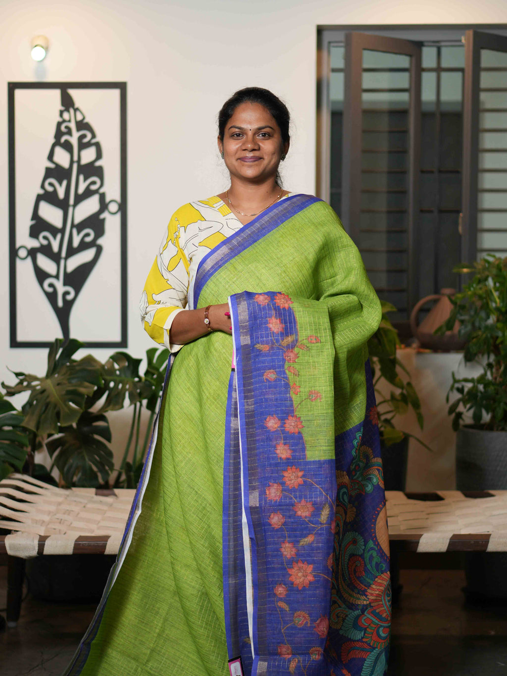 Linen Cotton Sarees Everyday Heritage / SKU216 – 8