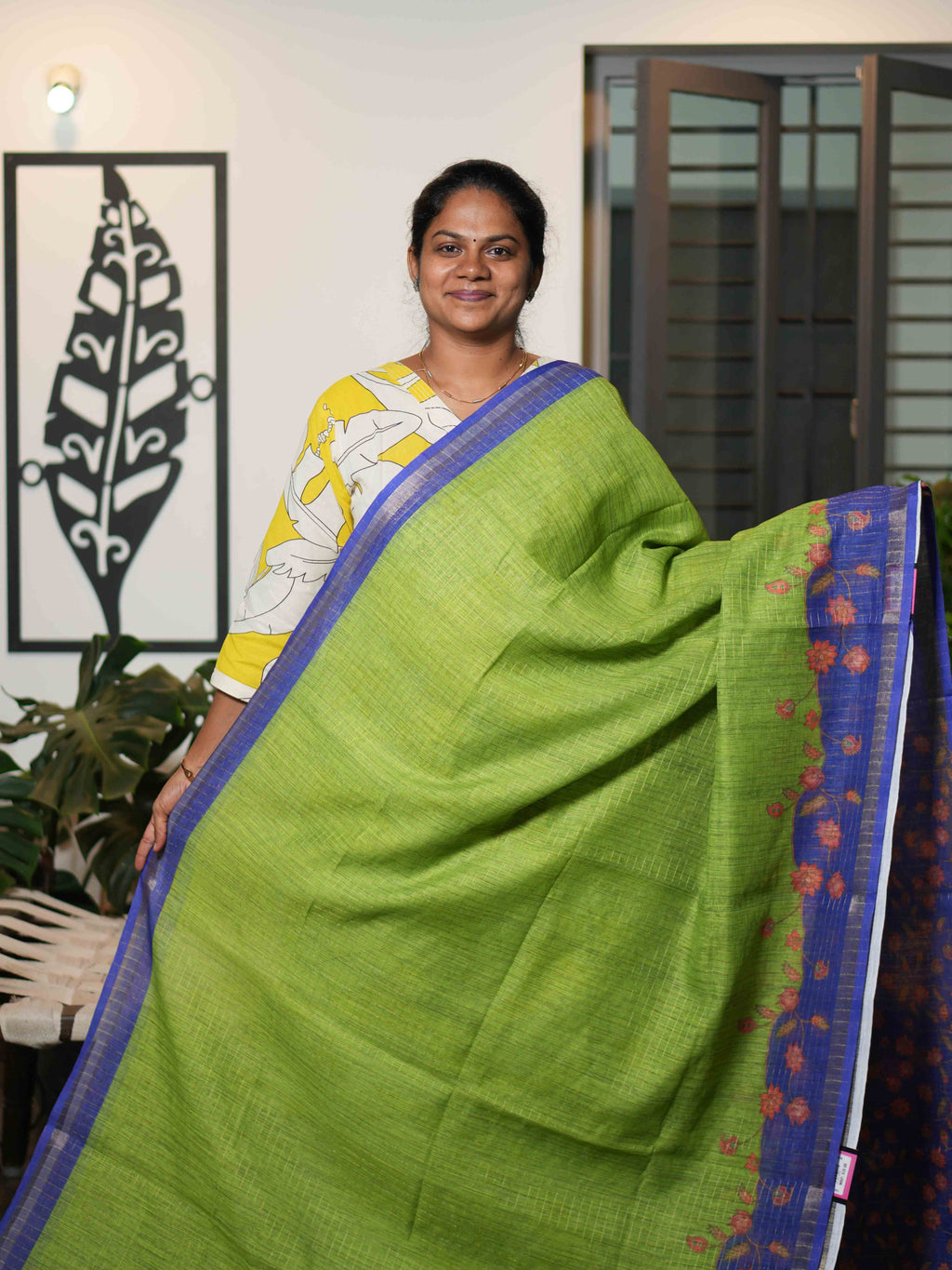Linen Cotton Sarees Everyday Heritage / SKU216 – 8
