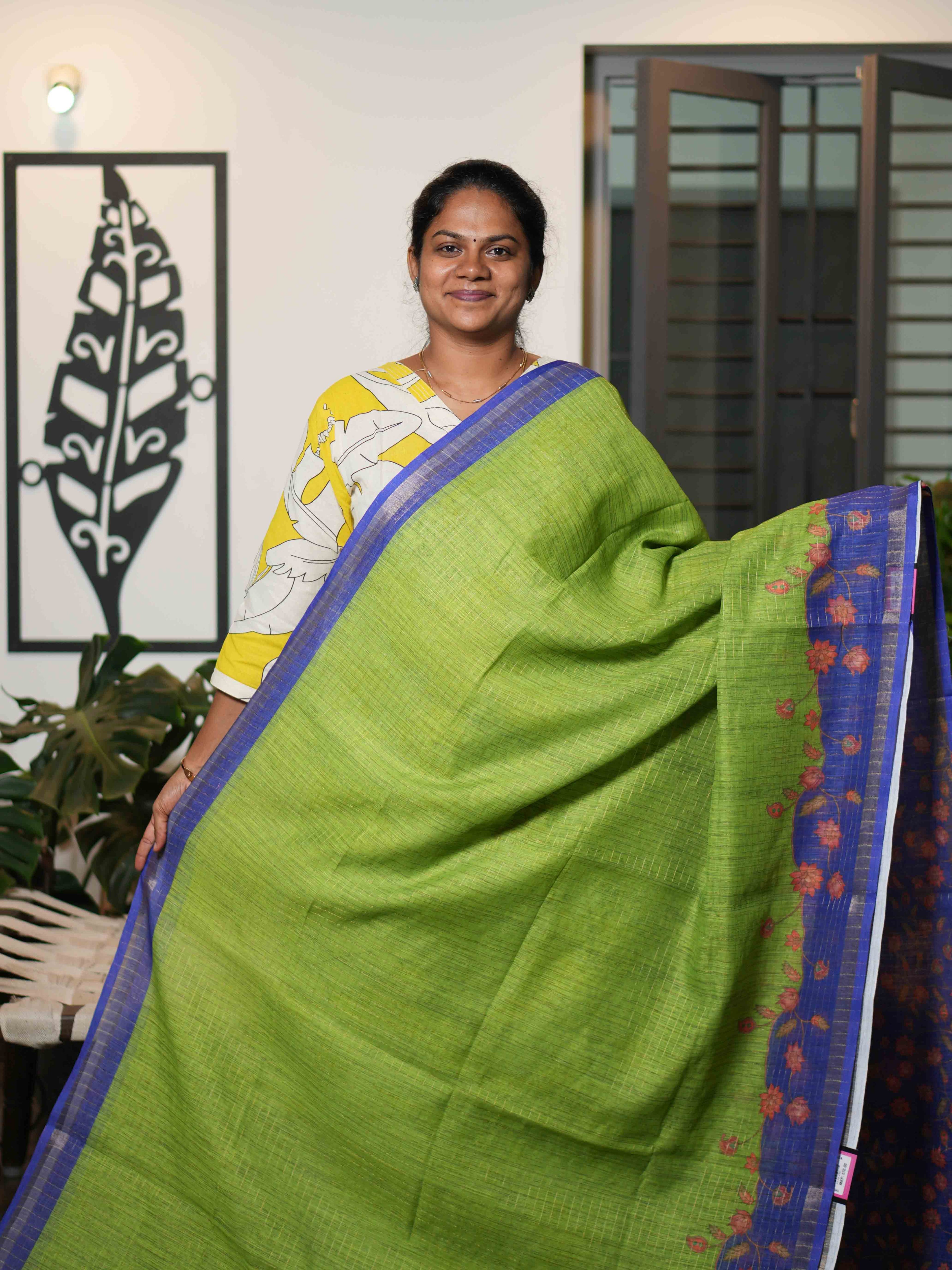 Linen Cotton Sarees Everyday Heritage / SKU216 – 8
