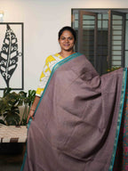 Linen Cotton Sarees Woven Charm / SKU216 – 10