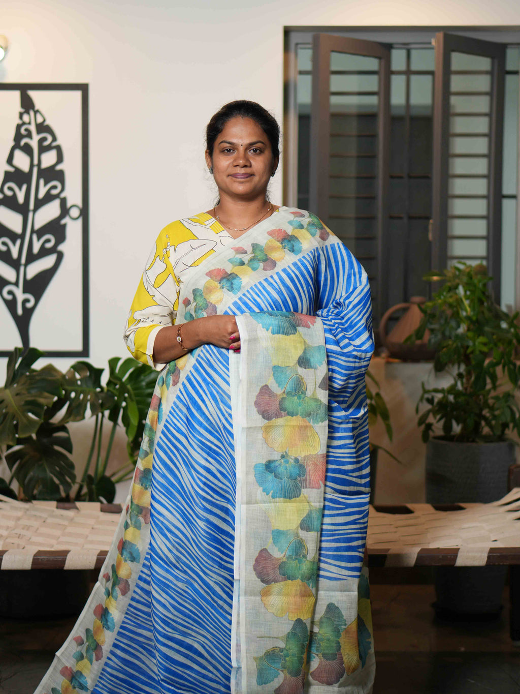 Linen Cotton Sarees Everyday Charm / SKU216 – 1