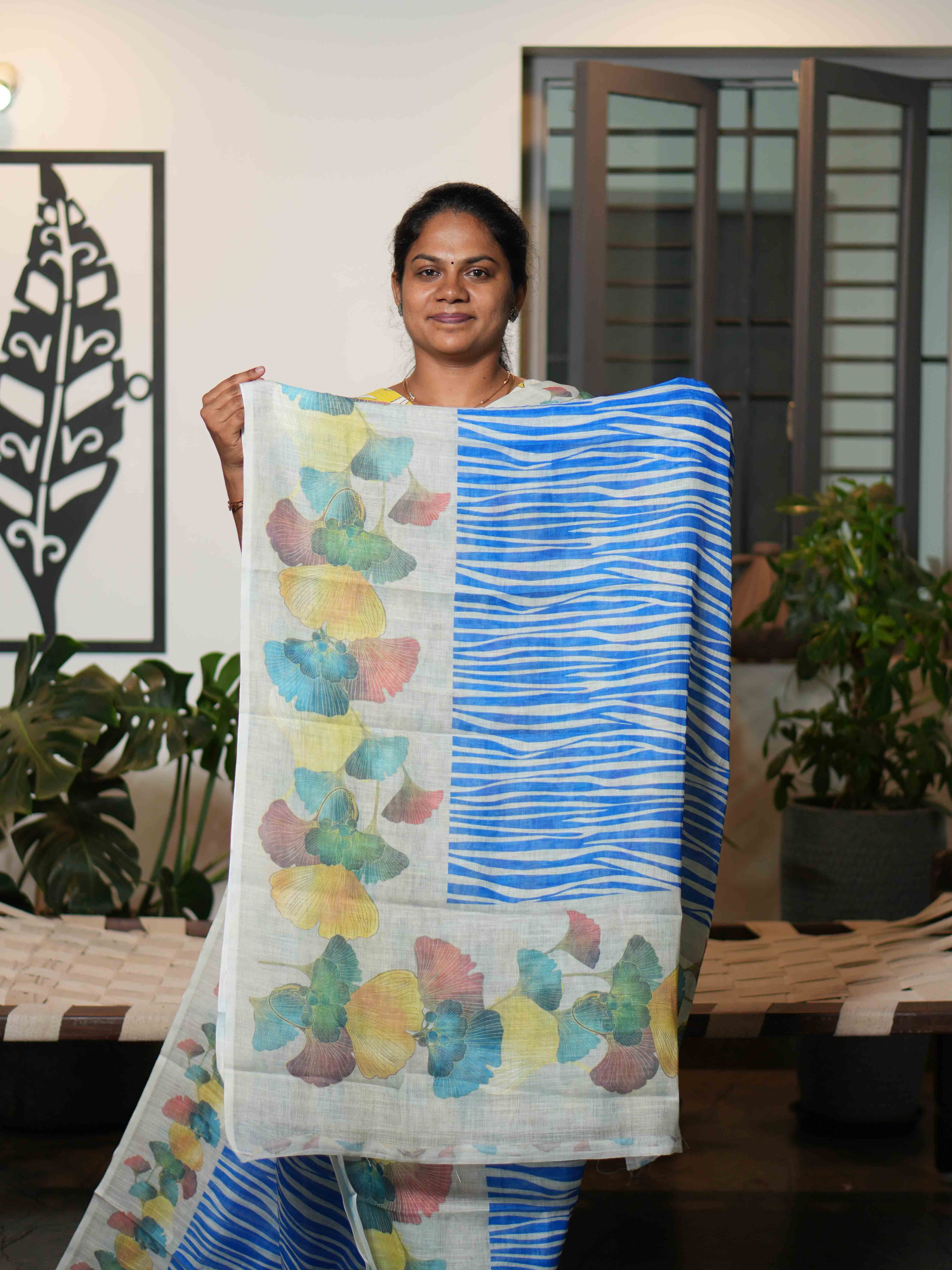 Linen Cotton Sarees Everyday Charm / SKU216 – 1