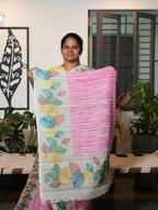 Linen Cotton Sarees Woven Elegance / SKU216 – 4