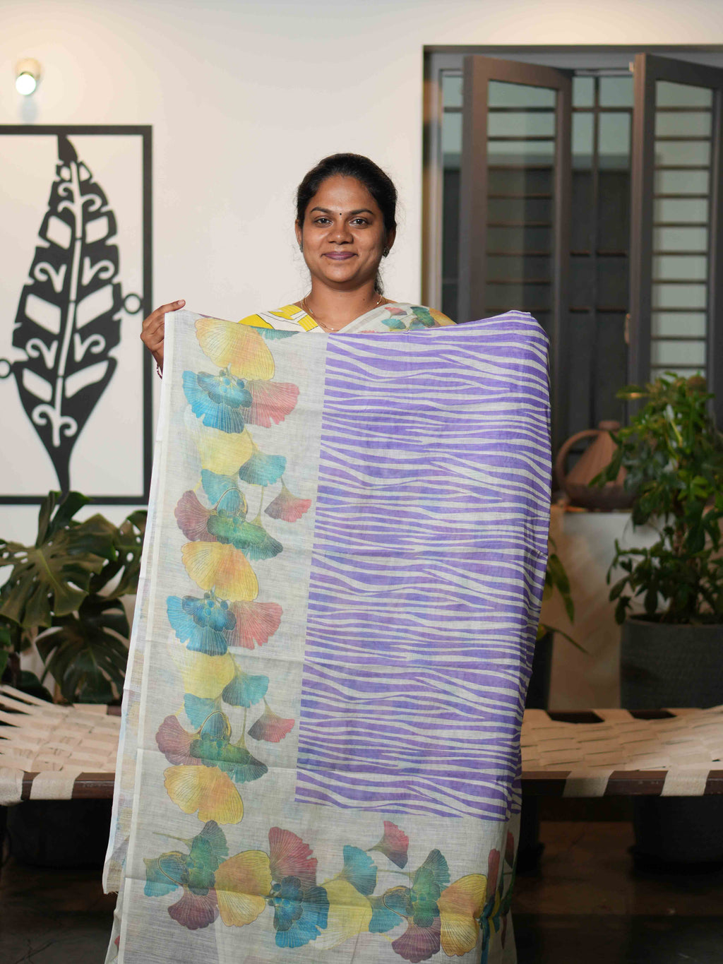 Linen Cotton Sarees Classic Harmony / SKU216 – 5
