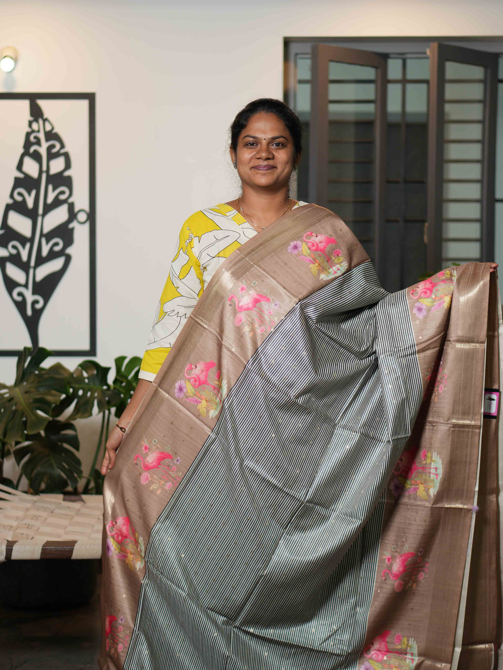 Printed Tussar Sarees Artistic Grace / SKU201 – 10
