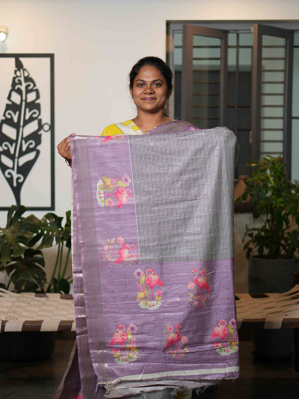 Printed Tussar Sarees Classic Bloom / SKU201 – 13