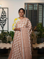Linen Cotton Sarees Elegant Harmony / SKU201 – 9