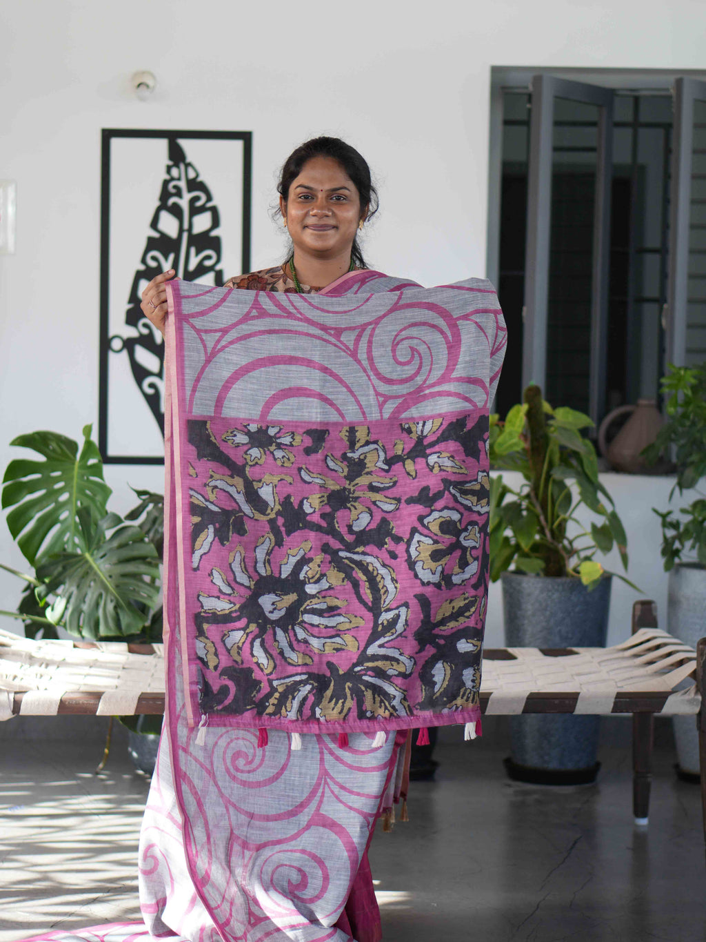 Linen Cotton Sarees Breezy Comfort / SKU230 – 1